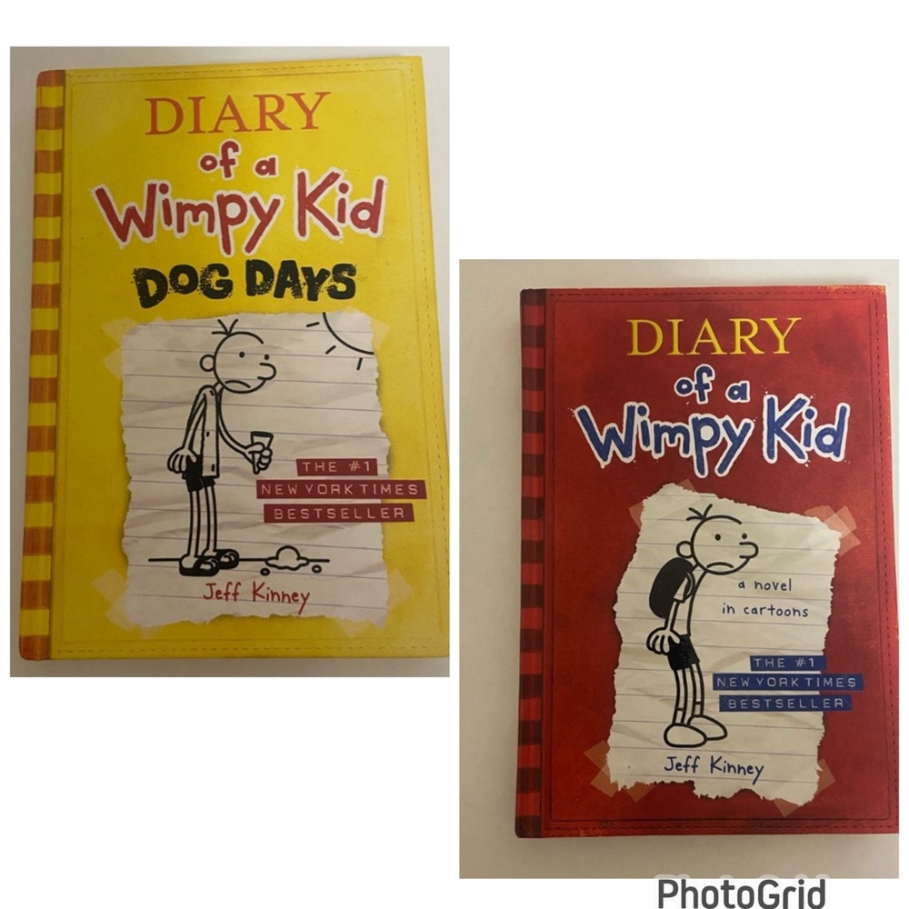 🔴 2  Diary of a Wimpy Books Kid Dog Days